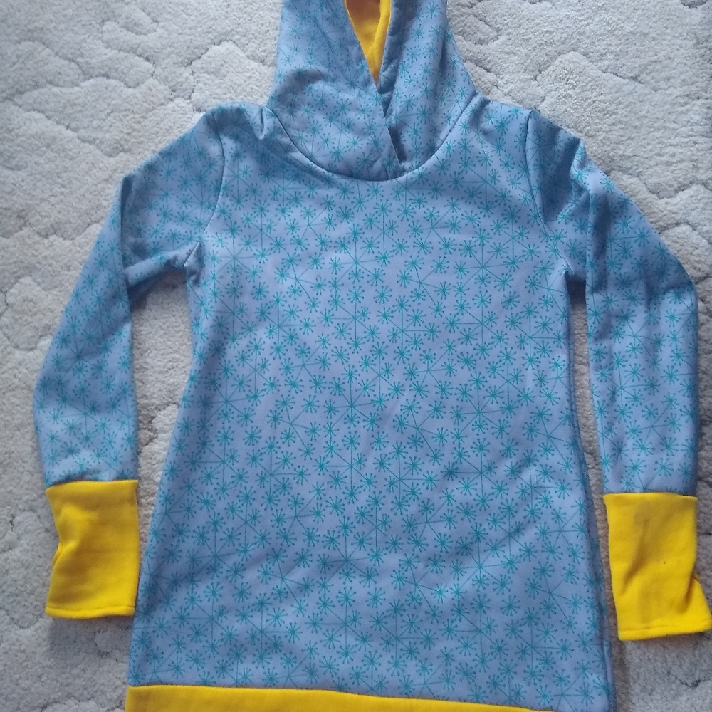 Fleece hoodie snow dress